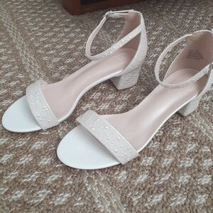 David's Bridals Beaded Wedding Heels